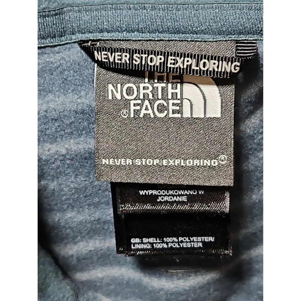 The North Face TKA Glacier 100 Fleece 1/4 Zip Jacket Pullover Blue Stripe XL New